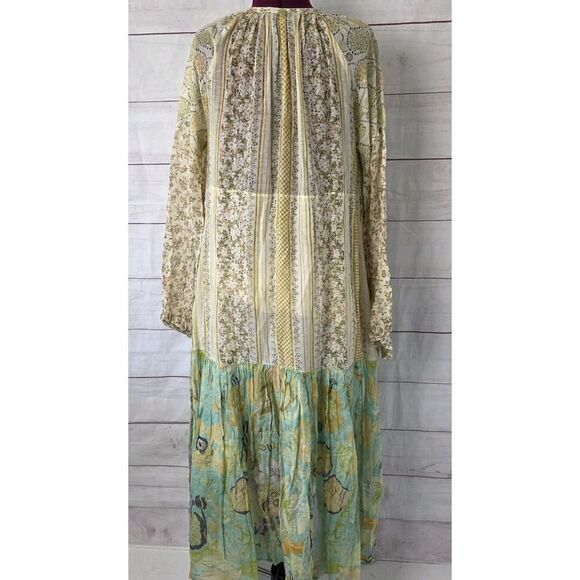 D'ascoli Dress Women Cecile Maxi‎ Floral Tassel Balloon Sleeve Small Bohemian - Picture 4 of 16